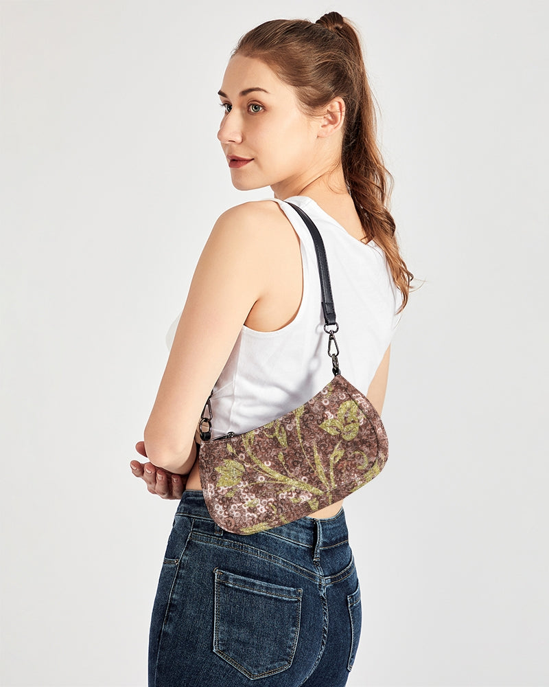 BEAUTIFUL PURPLE GITTER DESIGN CREATED BY FLIPSTYLEZ Petite Canvas Pouch Handbags - Tophatter Daily Deals