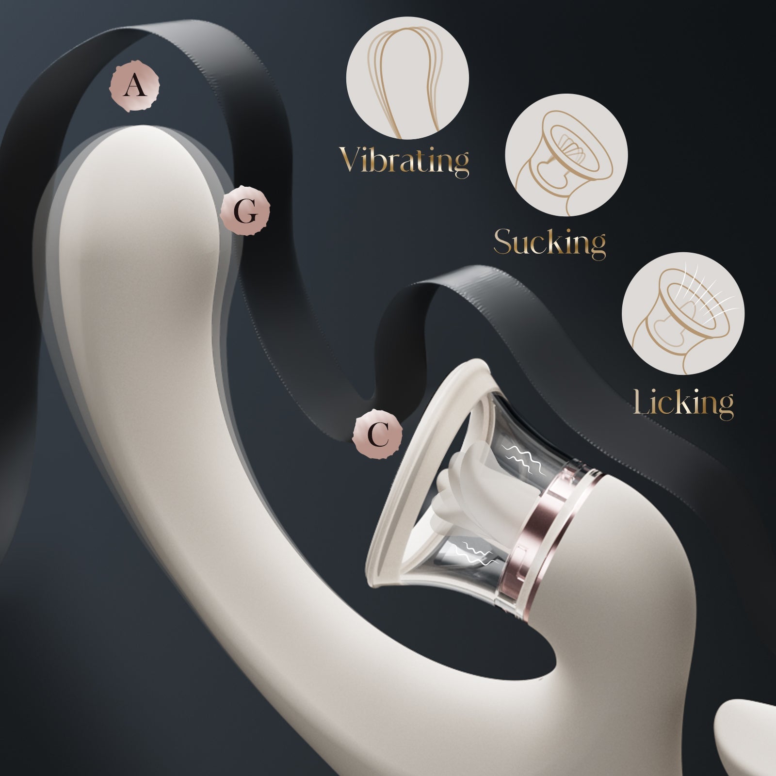 Sweetie Fox- Clitoral Arousal Tongue Licking Suction Vibration Triple Stimulation Vibrators Vibrators - Tophatter Daily Deals