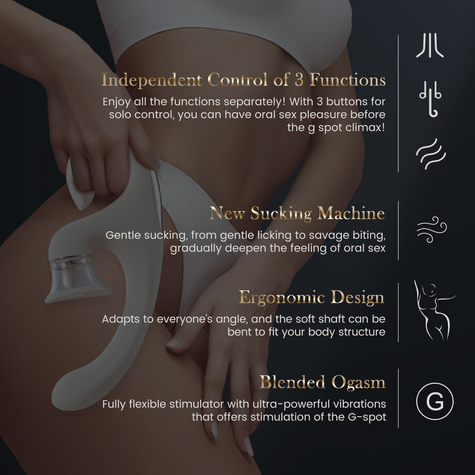 Sweetie Fox- Clitoral Arousal Tongue Licking Suction Vibration Triple Stimulation Vibrators Vibrators - Tophatter Daily Deals