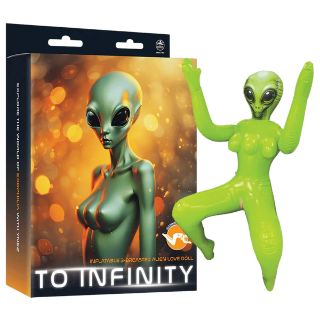 Inflatable 3-Breasted Alien Love Doll Ynez Doggy Style Edition – 112 cm Love Doll > Sex Toys > Sex Dolls > Novelty Inflatables - Tophatter Daily Deals