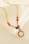 18K Gold-Plated Hoop Pendant Necklace Necklaces - Tophatter Daily Deals