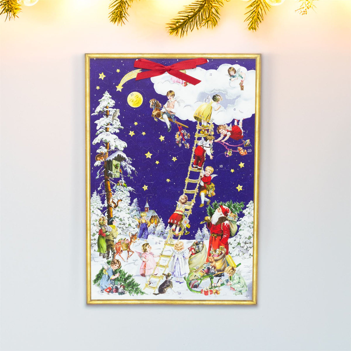 Angels on Christmas Eve Advent Calendar | Traditional Large Advent Calendar Advent Calendar - Tophatter Daily Deals