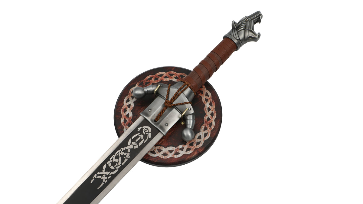 Crimson Desert - Grey Wolf Sword with Display Plaque Sword - Tophatter Daily Deals