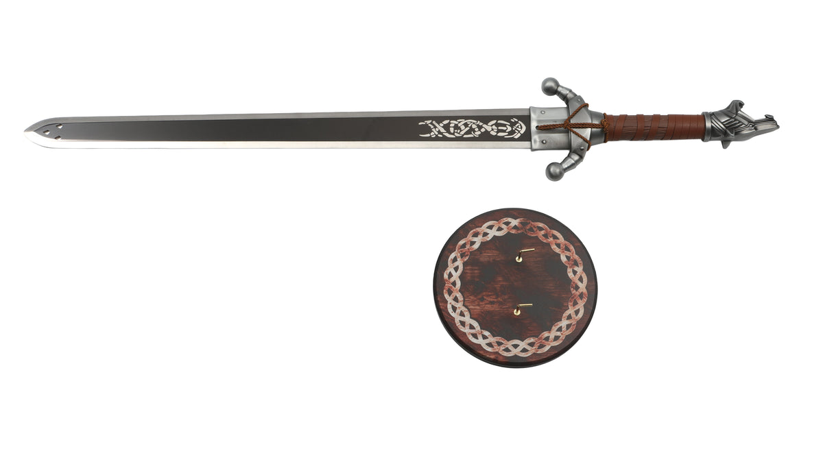 Crimson Desert - Grey Wolf Sword with Display Plaque Sword - Tophatter Daily Deals