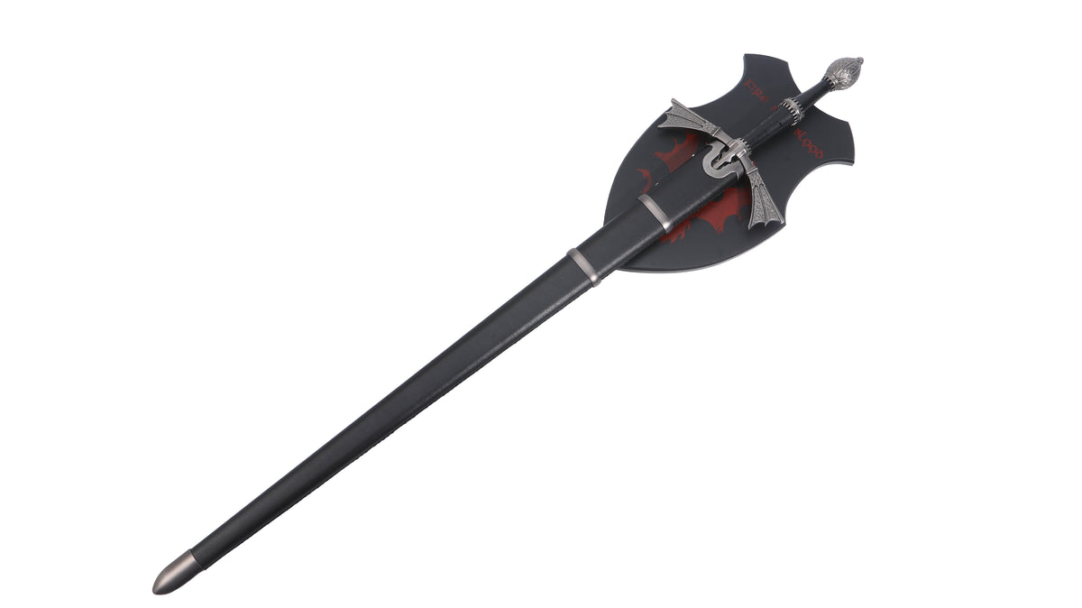 House Of The Dragon - Daemon Targaryen Dark Sister with Plaque and Scabbard Sword - Tophatter Daily Deals
