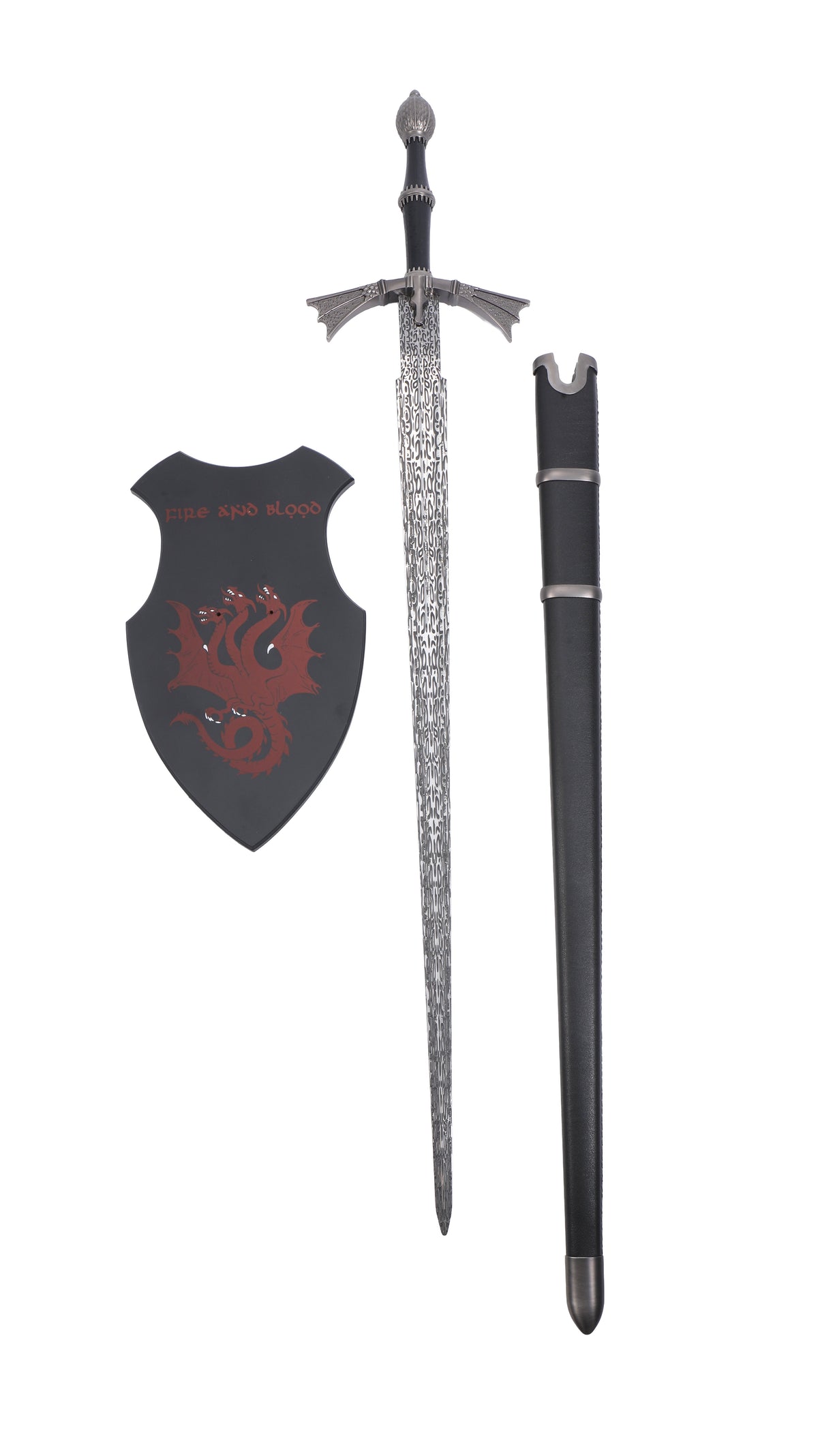 House Of The Dragon - Daemon Targaryen Dark Sister with Plaque and Scabbard Sword - Tophatter Daily Deals