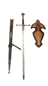 LORD OF THE RINGS - NEW! Superior Anduril, The Sword Reforged with Scabbard and Plaque Sword - Tophatter Daily Deals