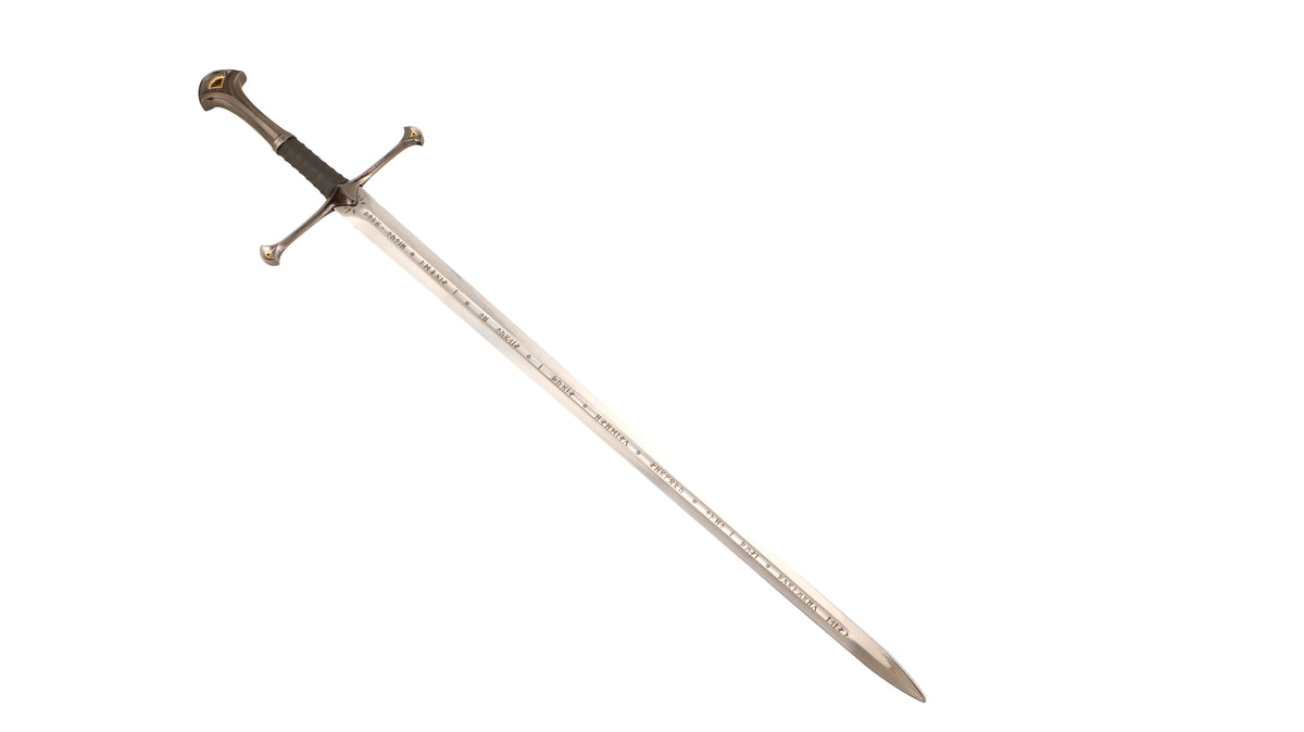 LORD OF THE RINGS - NEW! Superior Anduril, The Sword Reforged with Scabbard and Plaque Sword - Tophatter Daily Deals