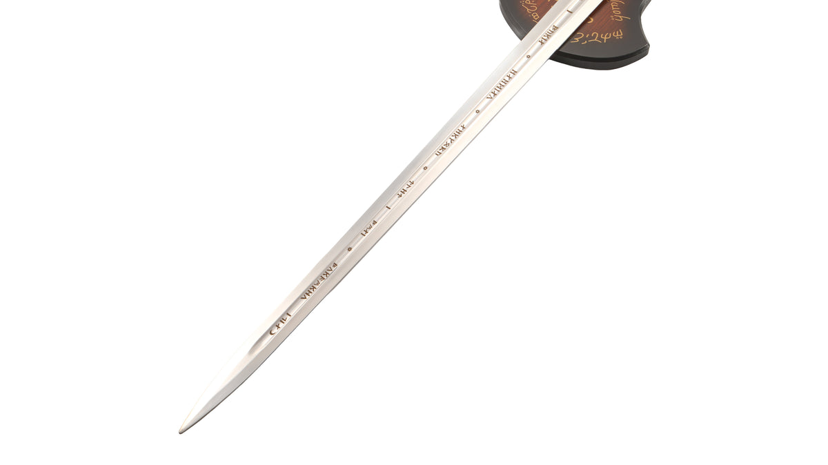 Lord Of The Rings - Deluxe Anduril With Display Plaque Sword Display Plaque - Tophatter Daily Deals