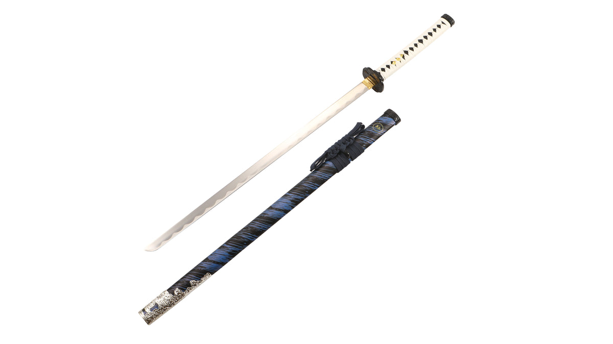 Ghost Of Tsushima - NEW DELUXE EDITION Storm Of Clan Sakai Embossed Display (Straight Blade) Katana Katana - Tophatter Daily Deals