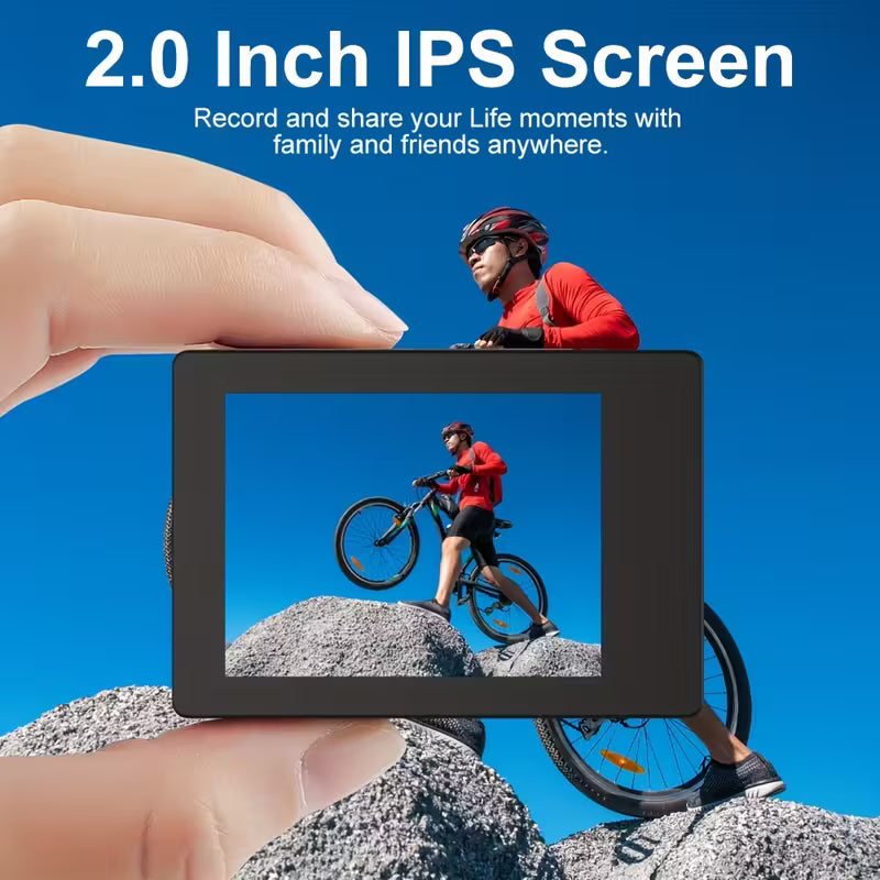 Ultra HD 1080P Action Camera – 140° Wide Angle, Fisheye Lens, LCD Display Cameras & Drones - Tophatter Daily Deals