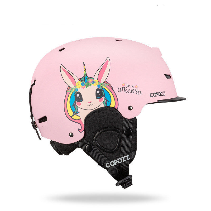 Adult Single And Double Board Snow Goggles Integrated Crash Helmet Unicorn 0 - Tophatter Daily Deals