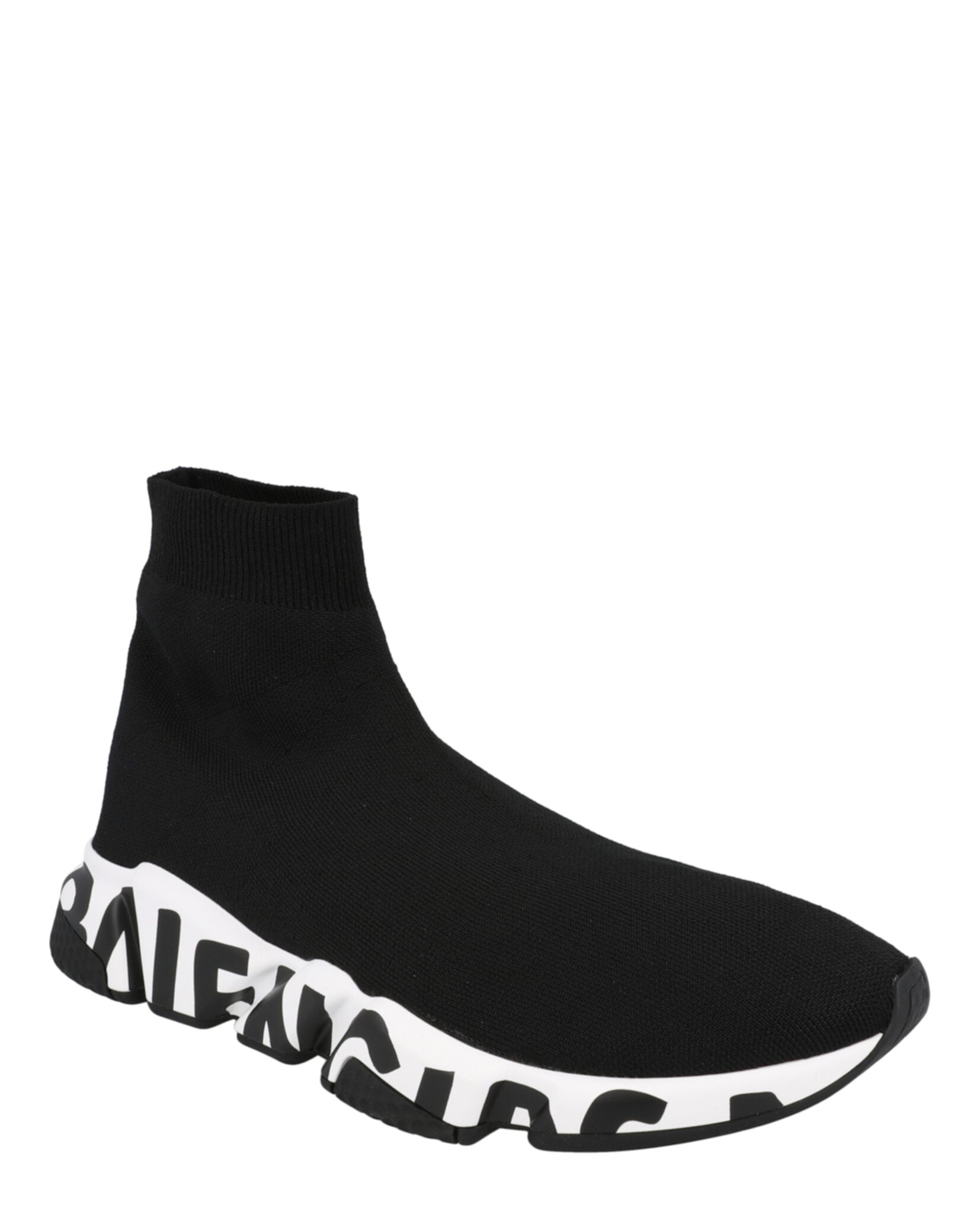 Balenciaga Speed Graffiti Knit High Top Sock Sneakers Footwear - Tophatter Daily Deals