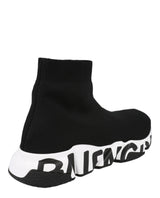 Balenciaga Speed Graffiti Knit High Top Sock Sneakers Footwear - Tophatter Daily Deals