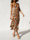 Printed Sleeveless Midi Cami dress Casual Dresses - Tophatter Daily Deals