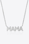 MAMA Zircon 925 Sterling Silver Necklace Necklaces - Tophatter Daily Deals