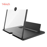 3D Screen Magnifier Signal Booster Mobile Screen Lightweight Foldable Magnifying Glass Black 14inch 0 - Tophatter Daily Deals
