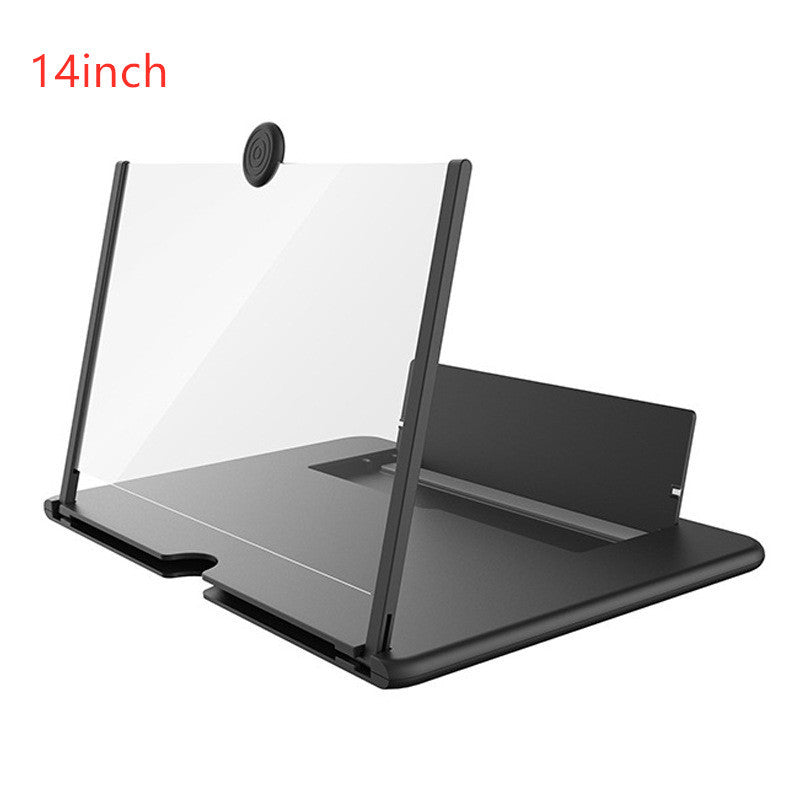 3D Screen Magnifier Signal Booster Mobile Screen Lightweight Foldable Magnifying Glass Black 14inch 0 - Tophatter Daily Deals