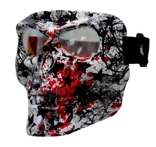 Hot Leathers Star Skull Polypro Face Mask With G-Tech Lenses - Tophatter Daily Deals