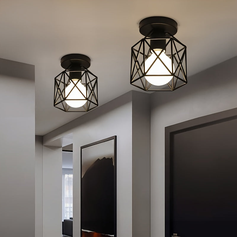 Ceiling Lights Geometric Metal Fixtures (4PCS) Ceiling Light Fixtures - Tophatter Daily Deals