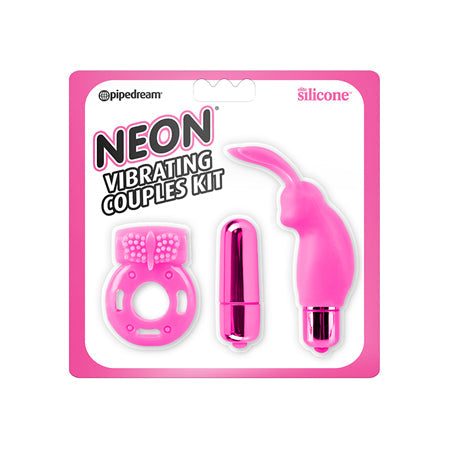 Neon Luv Touch Vibrating Couples Kit - Pink - Tophatter Daily Deals
