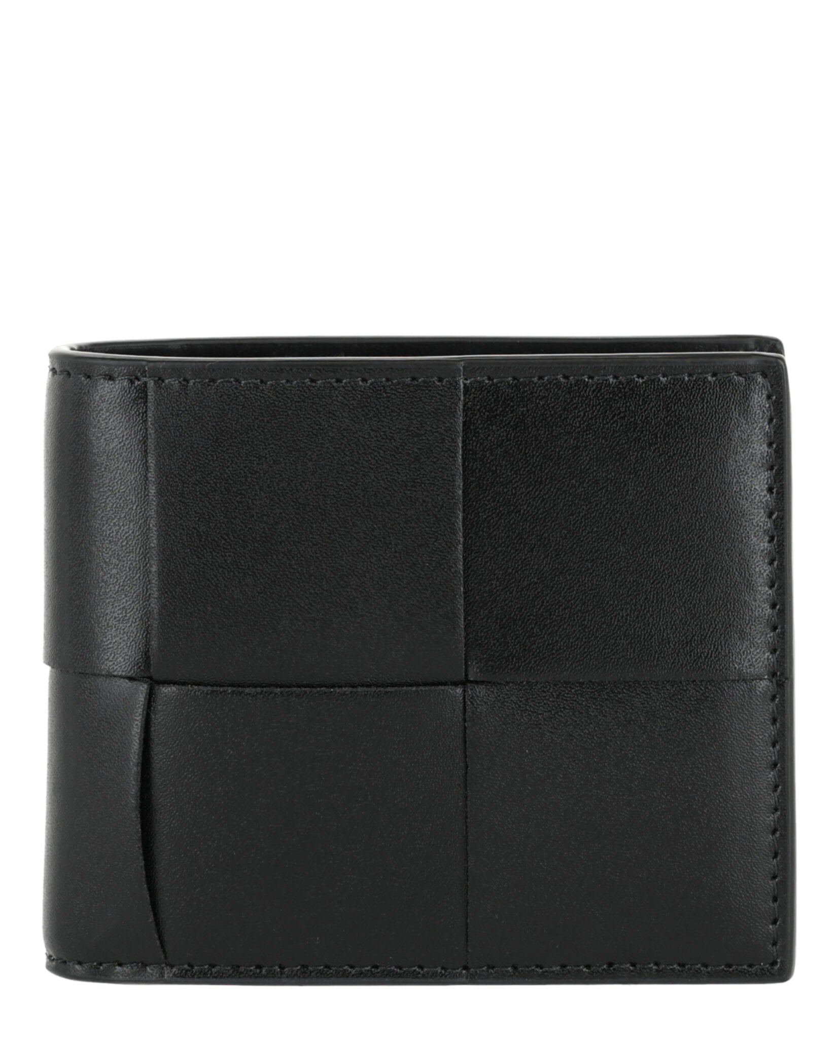 Bottega Veneta Intrecciato Bifold Wallet Black Silver-649603-VBWD2-8803-00049-NS Bags - Tophatter Daily Deals