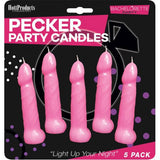 Bachelorette Pecker Party Pink Candles 5 Pack – Fun Candles > Candles > Novelty - Tophatter Daily Deals