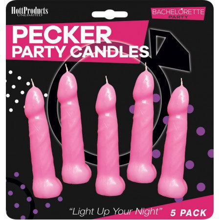 Bachelorette Pecker Party Pink Candles 5 Pack – Fun Candles > Candles > Novelty - Tophatter Daily Deals