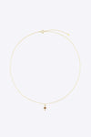 Zircon Cross Pendant 925 Sterling Silver Necklace Necklaces - Tophatter Daily Deals