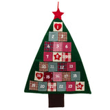 Christmas Tree Advent Calendar | Reusable 24 Pocket Advent Calendar - 90cm Advent Calendar - Tophatter Daily Deals