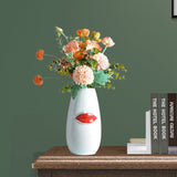 Body Ceramic Decorative Vase Characteristic Lips Valentine's Day Ornaments 0 - Tophatter Daily Deals