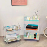 Acrylic Transparent Color Removable Tea Table Trolley 0 - Tophatter Daily Deals
