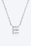 A To F Zircon 925 Sterling Silver Necklace Necklaces - Tophatter Daily Deals