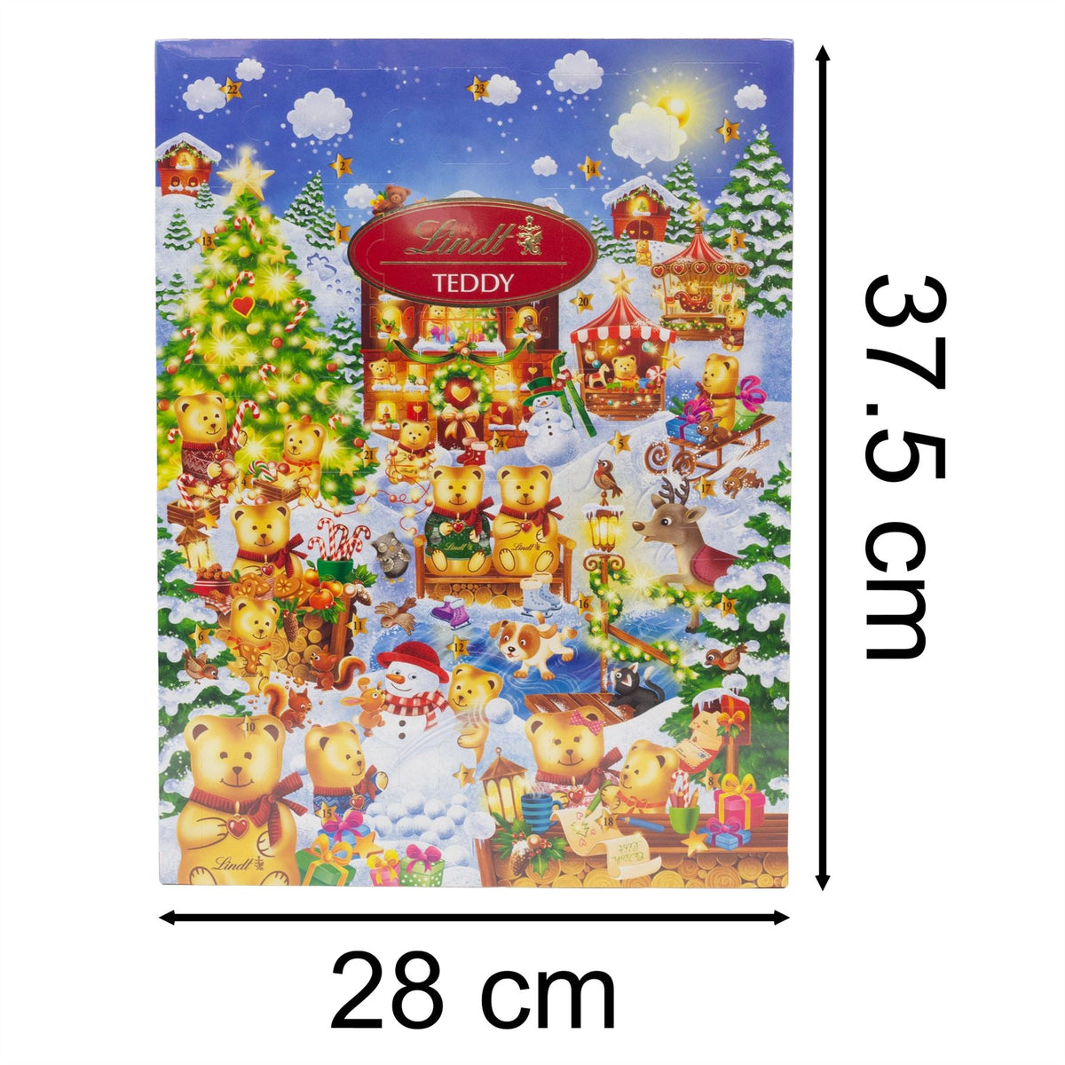 Lindt Teddy Advent Calendar with 24 Chocolate Treats | Chocolate Advent Calendar Advent Calendar - Tophatter Daily Deals