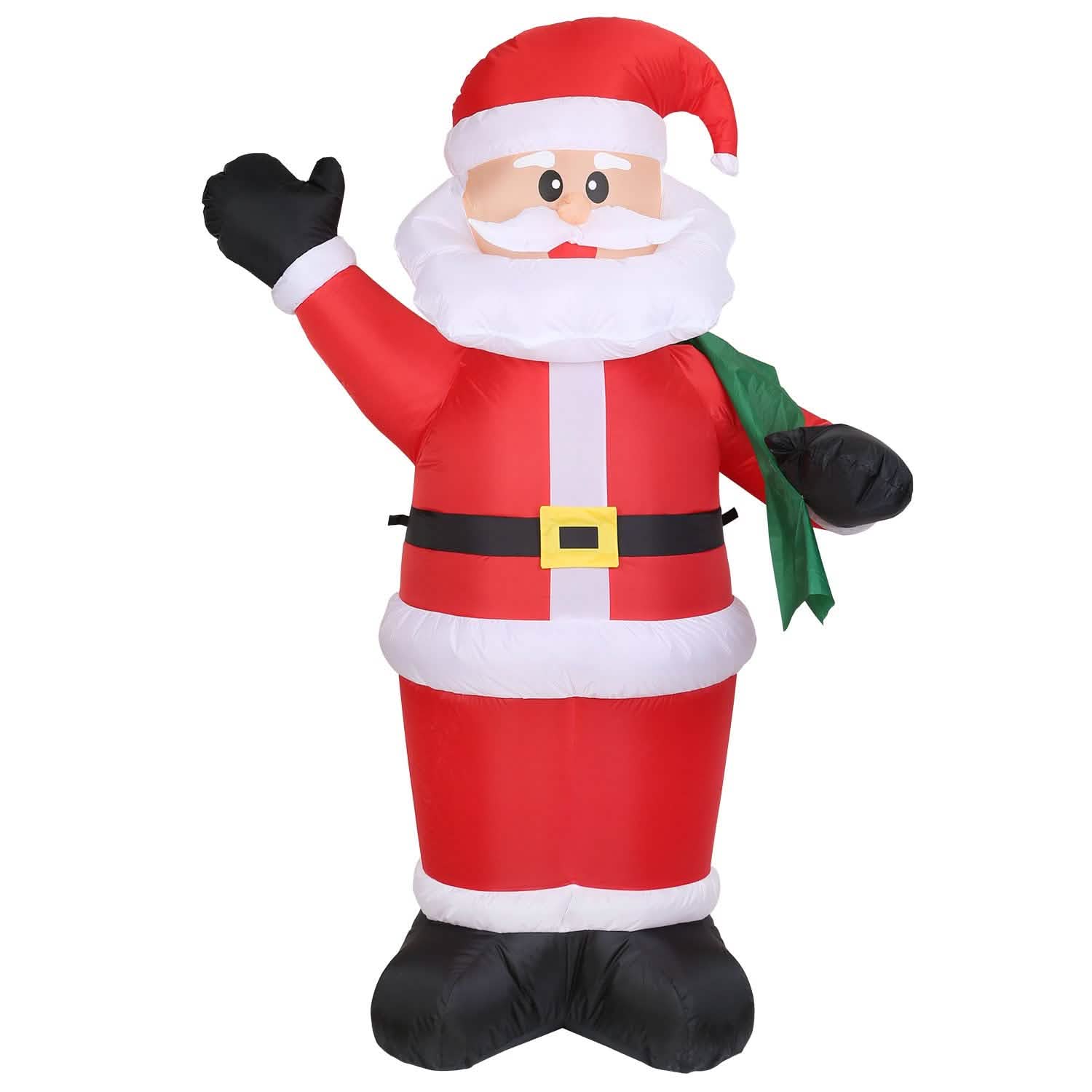 6.4ft Inflatable Christmas Giant Santa Claus Seasonal Decor - Tophatter Daily Deals