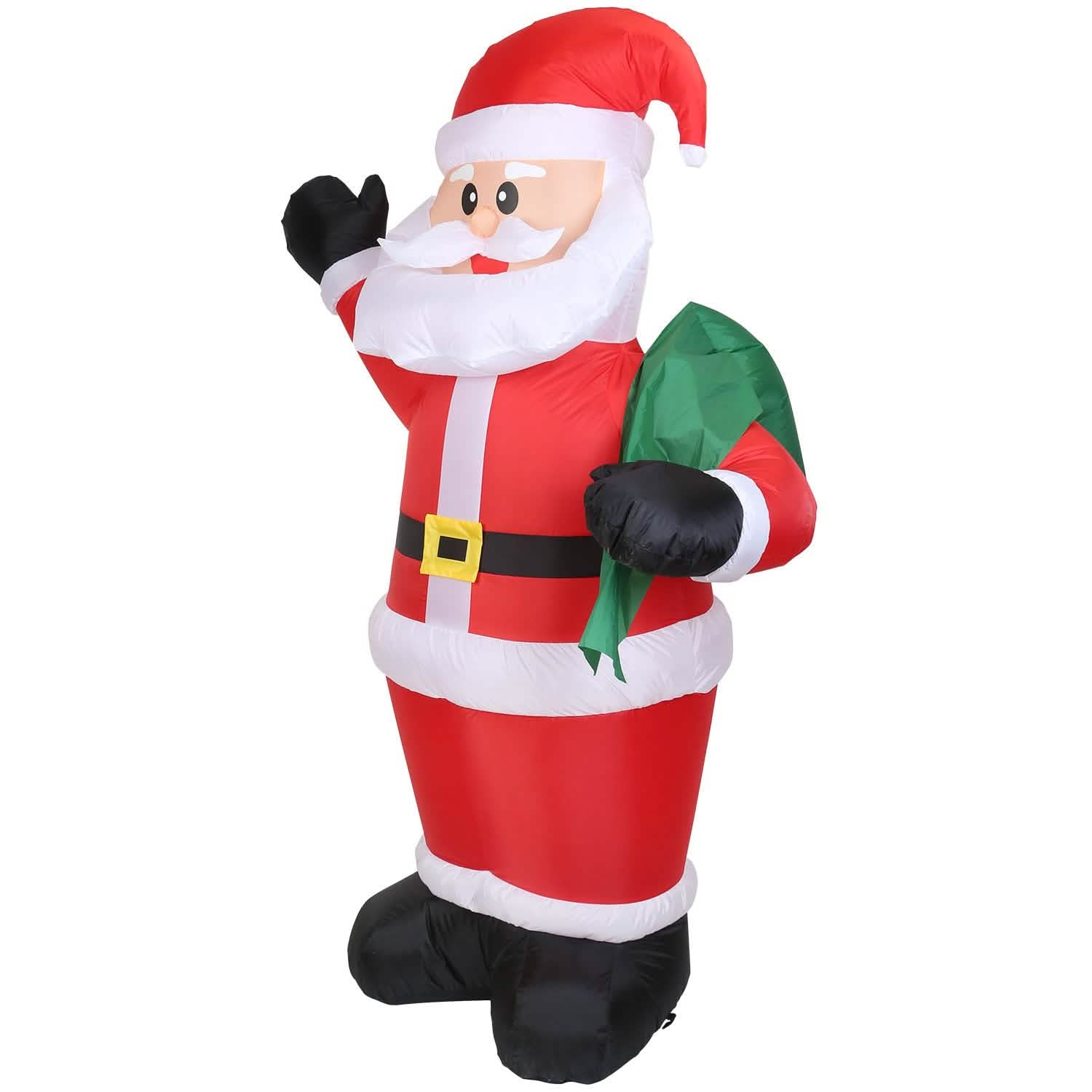 6.4ft Inflatable Christmas Giant Santa Claus Seasonal Decor - Tophatter Daily Deals