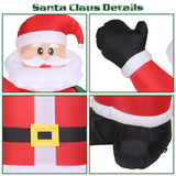6.4ft Inflatable Christmas Giant Santa Claus Seasonal Decor - Tophatter Daily Deals