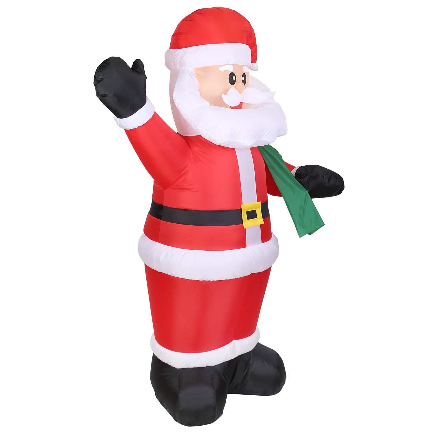 6.4ft Inflatable Christmas Giant Santa Claus Seasonal Decor - Tophatter Daily Deals
