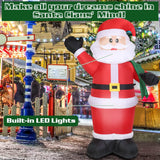 6.4ft Inflatable Christmas Giant Santa Claus Seasonal Decor - Tophatter Daily Deals