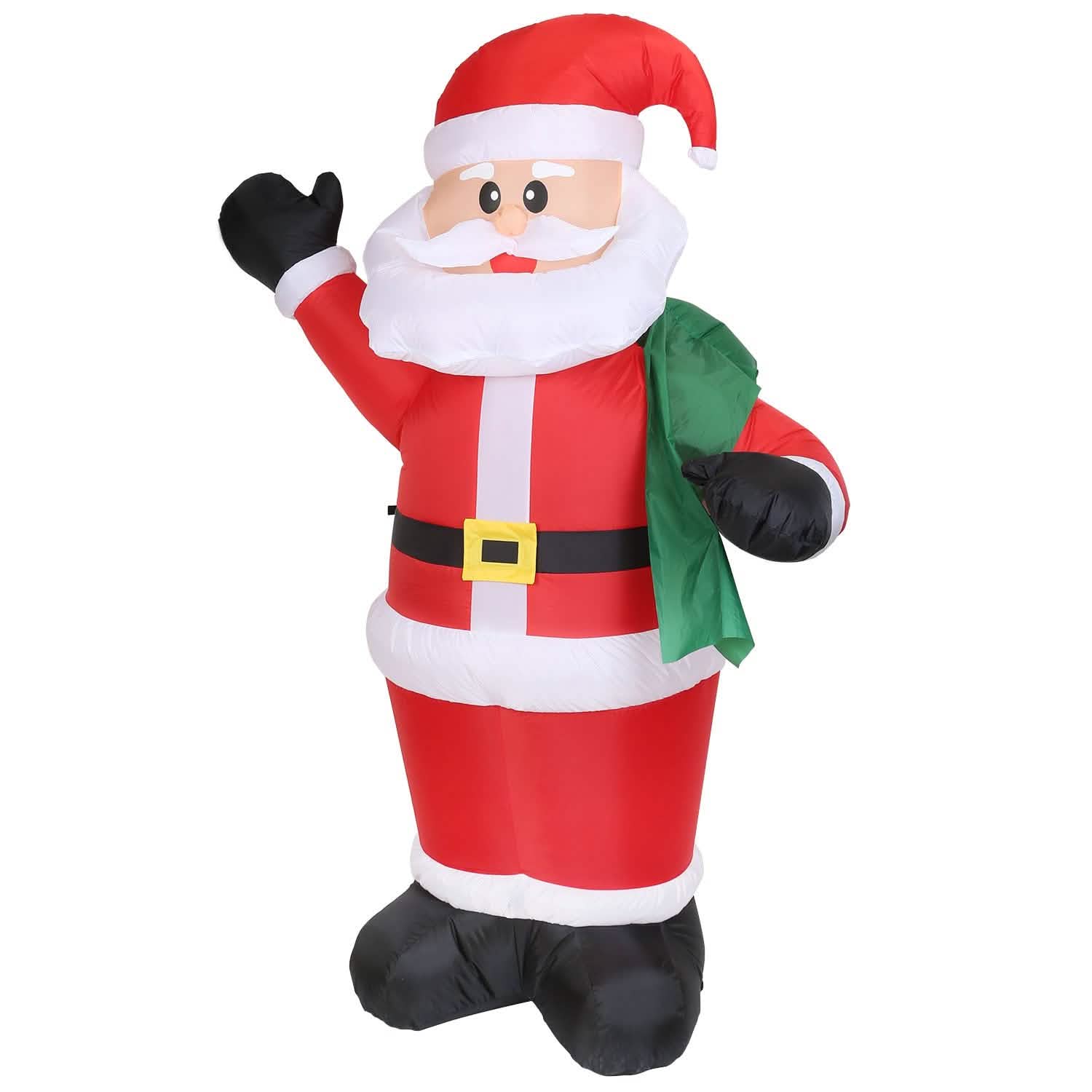 6.4ft Inflatable Christmas Giant Santa Claus Seasonal Decor - Tophatter Daily Deals