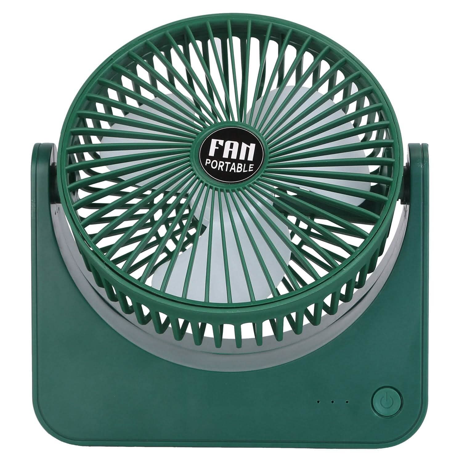 6.5" Desk Fan USB Powered 3 Speeds Dark Green Household Appliances - Tophatter Daily Deals
