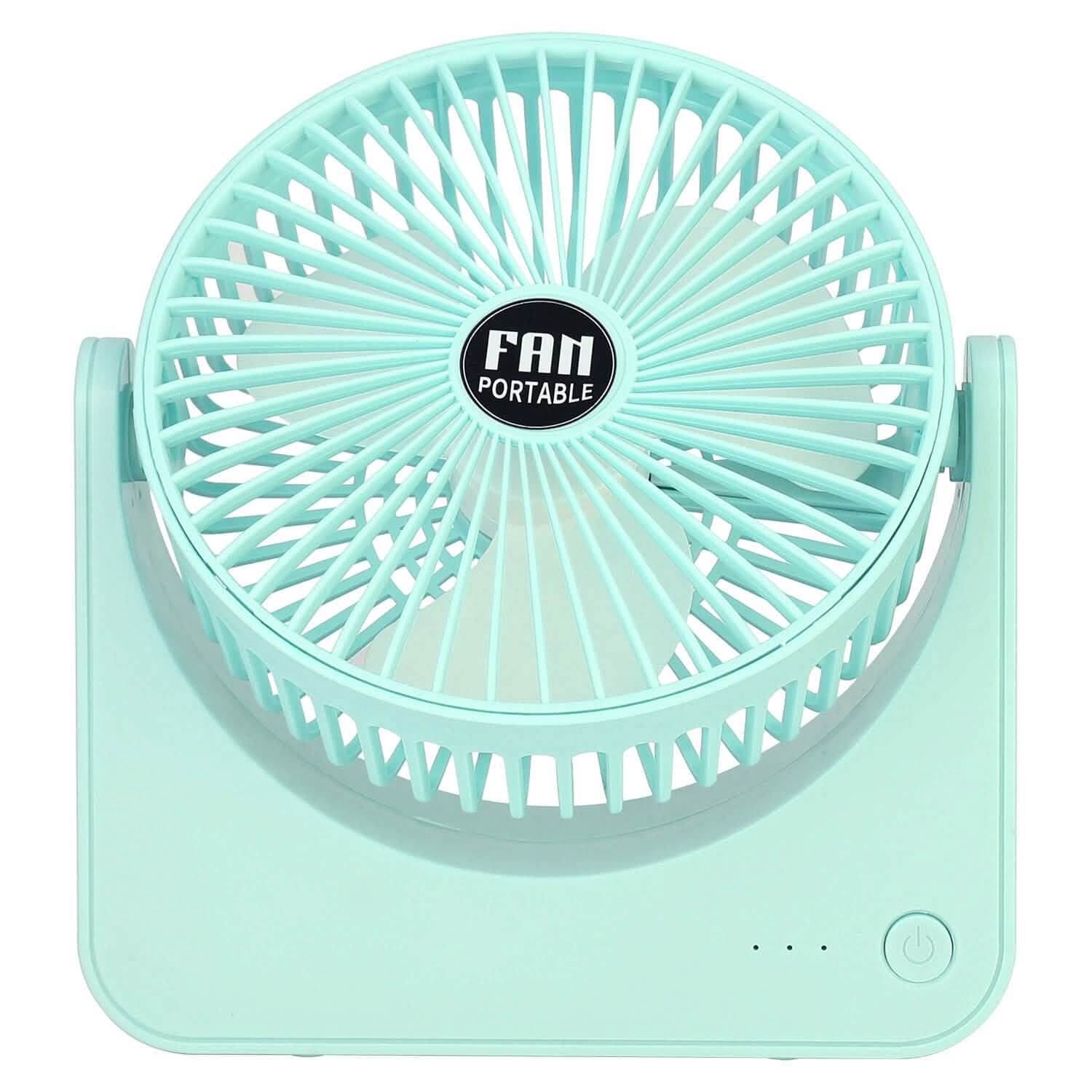 6.5" Desk Fan USB Powered 3 Speeds Light Green Household Appliances - Tophatter Daily Deals