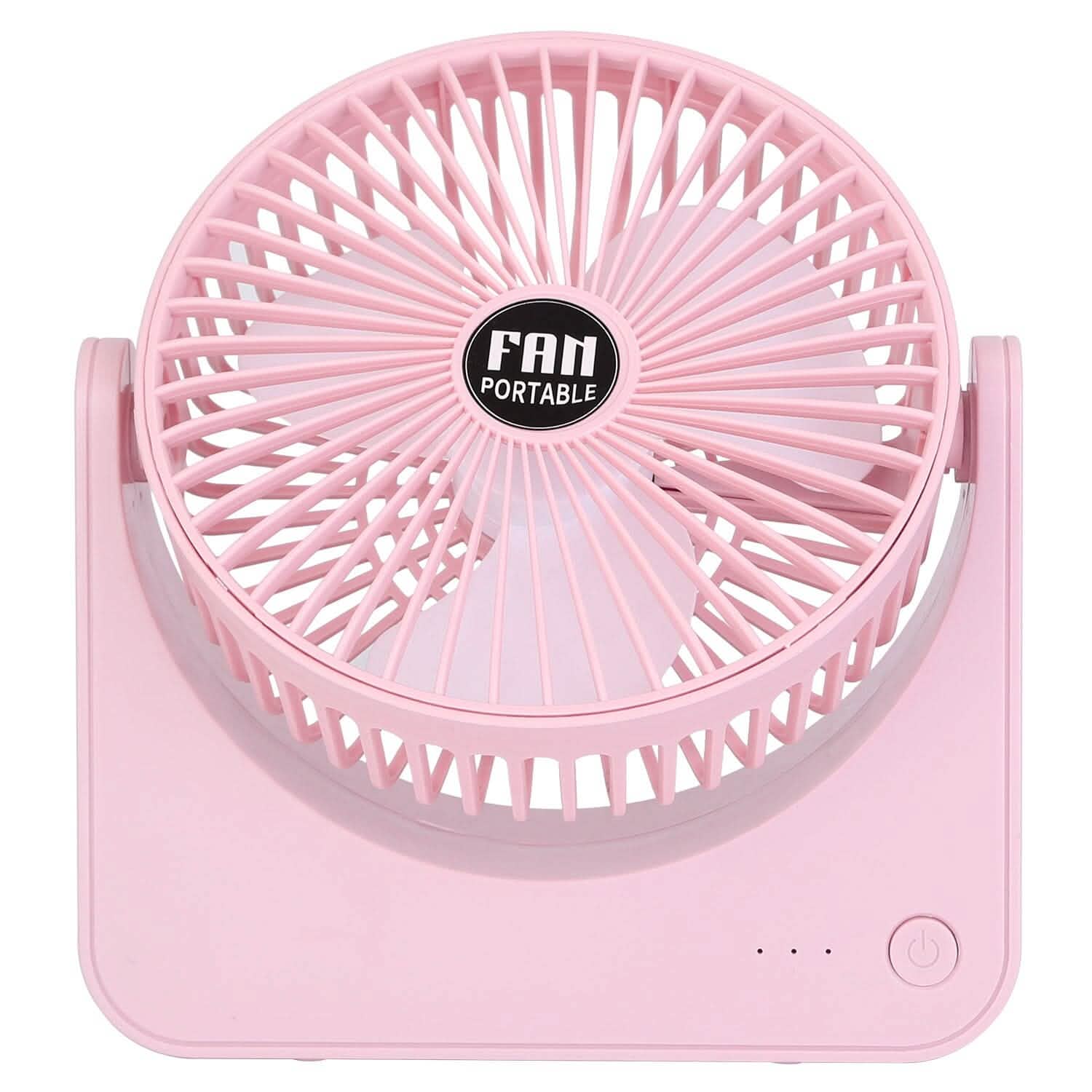 6.5" Desk Fan USB Powered 3 Speeds Pink Household Appliances - Tophatter Daily Deals