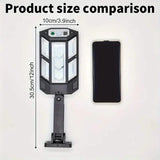 6500K Bright LED Solar Wall Light 3 Lighting Mode Light Solar Outdoor Lights - Tophatter Daily Deals