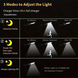 6500K Bright LED Solar Wall Light 3 Lighting Mode Light Solar Outdoor Lights - Tophatter Daily Deals