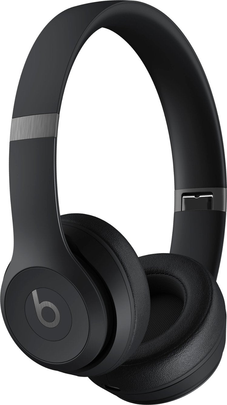 Beats - Solo 4 True Wireless On-Ear Headphones - Matte Black Matte Black Headphones - Tophatter Daily Deals