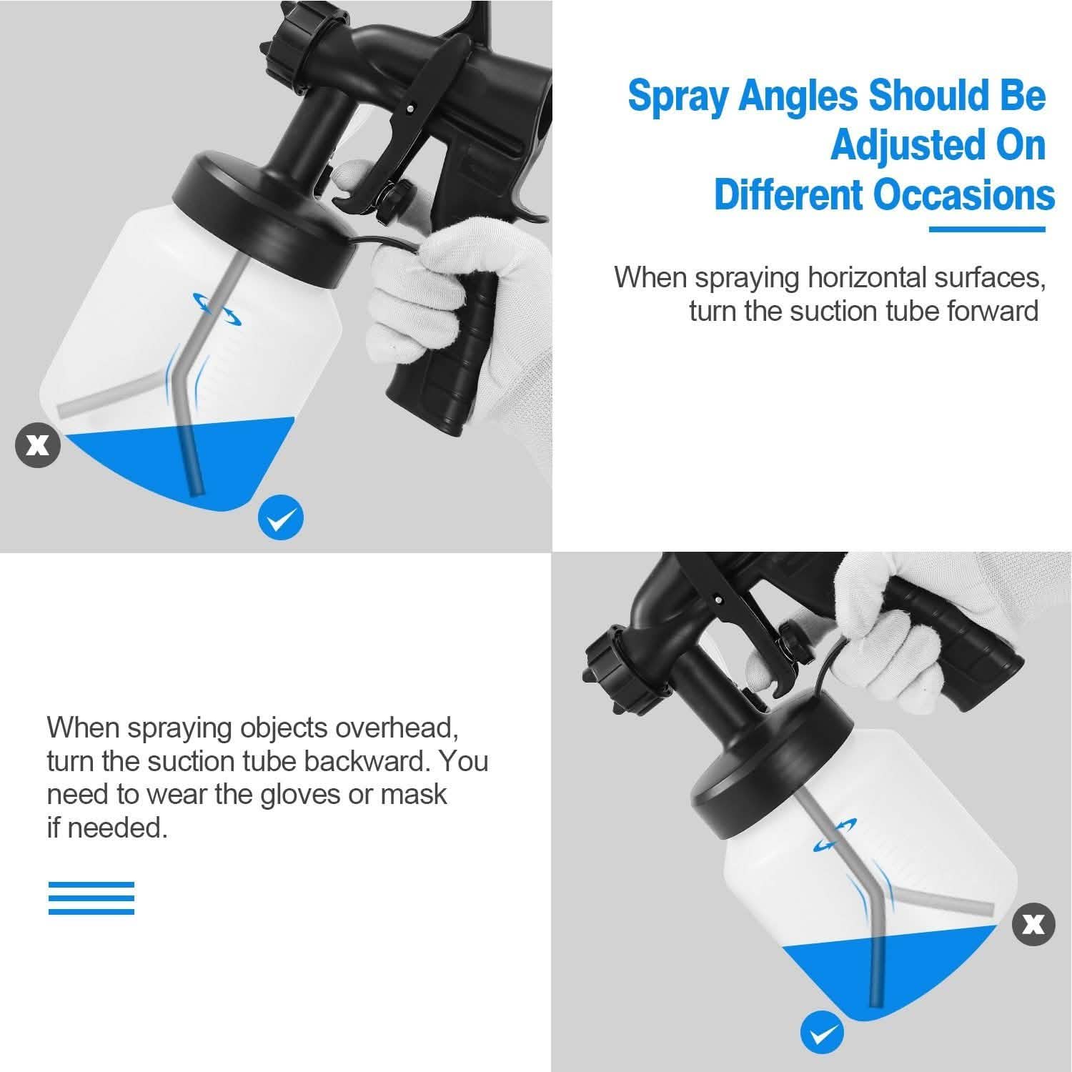 650W/800ML Paint Sprayer Home Improvement - Tophatter Daily Deals