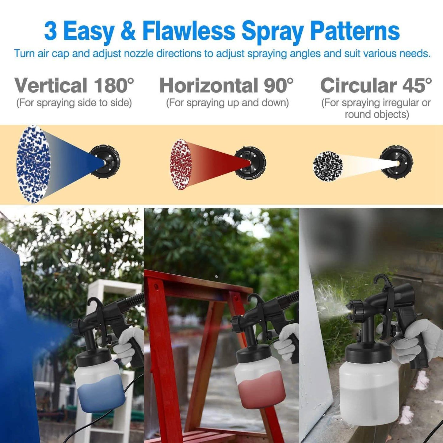 650W/800ML Paint Sprayer Home Improvement - Tophatter Daily Deals