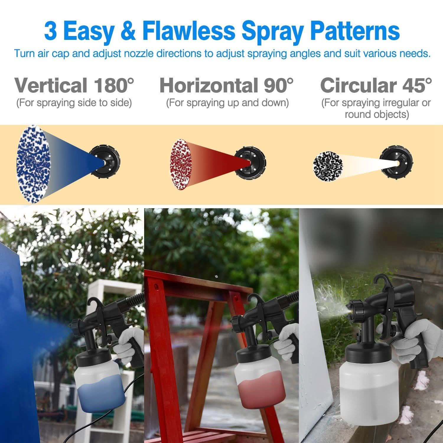 650W/800ML Paint Sprayer Home Improvement - Tophatter Daily Deals