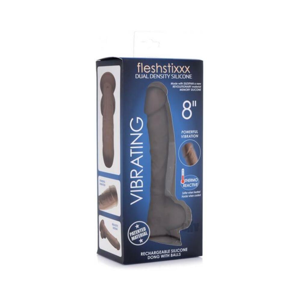 Fleshstixxx Vibrating Rechargeable Dong 8 In. Brown - Tophatter Daily Deals